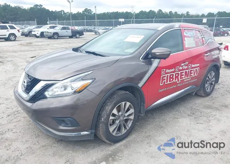 2015 Nissan Murano Sl из США, поврежденный, VIN 5N1AZ2MG0FN232831
